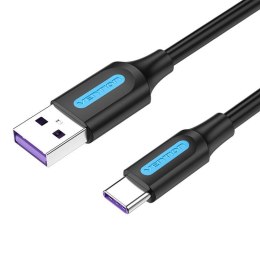 Kabel USB 2.0 A do USB-C 5A Vention CORBH 2m Czarny Typ PVC