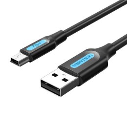 Kabel USB 2.0 A męski do Mini-B męski Vention COMBC 0,25m czarny PVC