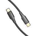 Kabel USB-C 2.0 do USB-C 3A Vention TAUBH 2m Czarny LED