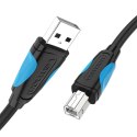 Kabel do drukarki USB 2.0 A męski do USB-B męski Vention VAS-A16-B150 1,5m czarny PVC