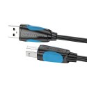 Kabel do drukarki USB 2.0 A męski do USB-B męski Vention VAS-A16-B500 5m czarny PVC