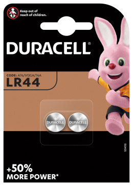 Bateria Alkaliczna mini Duracell LR44 / G13 / A76 / L1154 / 157 2 szt