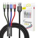 Kabel USB Baseus Fast 4w1 2xUSB-C / Lightning / Micro 3,5A 1,2m (czarny)