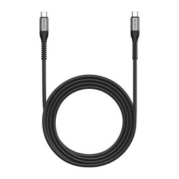 Kabel USB-C do USB-C Lention 60W, 2m (czarny)