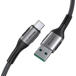 Kabel szybko ładujący USB-A 3.1 do USB-C Lention CB-ACE-6A1M, 6A, 10Gbps, 0,5m (czarny)