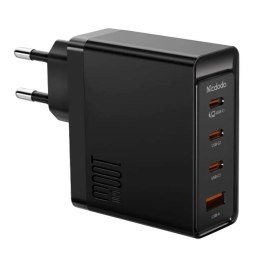 Ładowarka sieciowa McDodo GAN 3xUSB-C + USB, 100W (czarna)