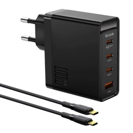 Ładowarka sieciowa McDodo GAN 3xUSB-C + USB, 100W + kabel 2m (czarna)