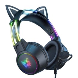 Słuchawki gamingowe ONIKUMA X15 PRO czarne/kocie uszy