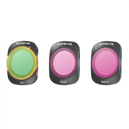Zestaw filtrów CPL, ND8, ND16 Sunnylife do DJI Osmo Pocket 3