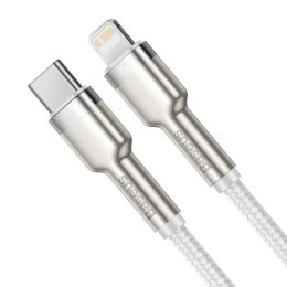 Kabel USB-C do Lightning Baseus Cafule, PD, 20W, 1m (biały)
