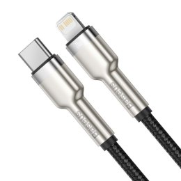 Kabel USB-C do Lightning Baseus Cafule, PD, 20W, 1m (czarny)